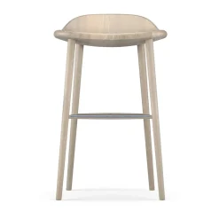 Taburete bar Miss Holly H78, Roble lacado claro mate*Stolab