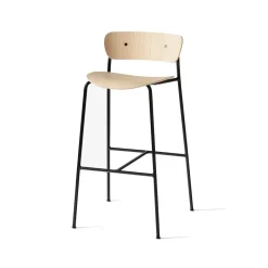 Taburete bar Pavilion AV9, Roble lacado, base de acero*&Tradition Clearance