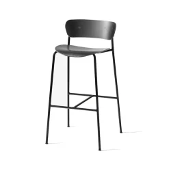 Taburete bar Pavilion AV9, Black, base de acero*&Tradition Hot