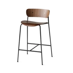 Taburete bar Pavilion AV7, Nogal lacado, base acero*&Tradition Sale