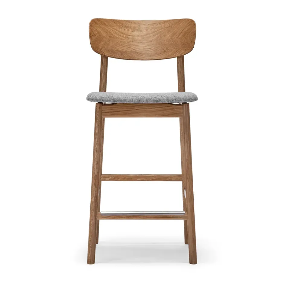 Taburete bar Prima Vista, /beige-roble aceitado*Stolab