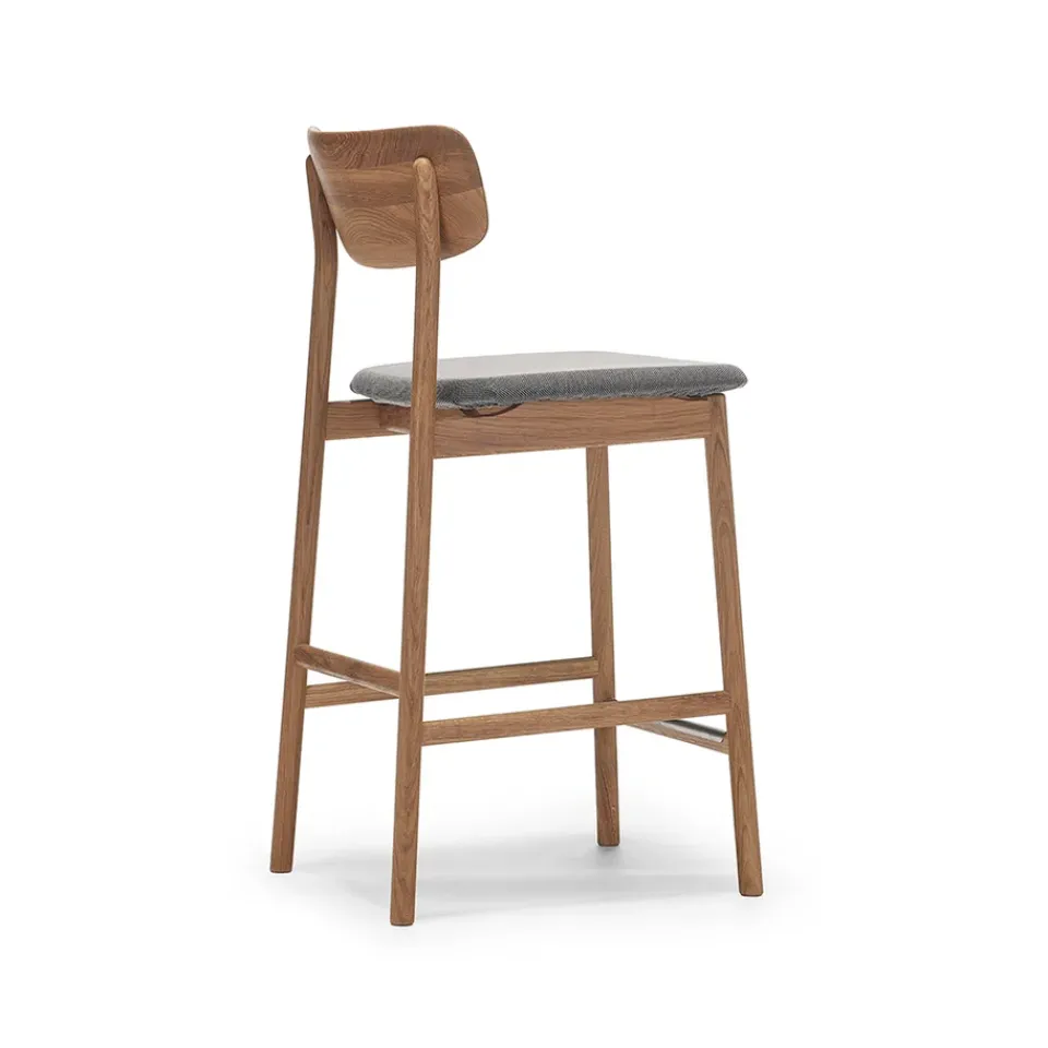 Taburete bar Prima Vista, /beige-roble aceitado*Stolab