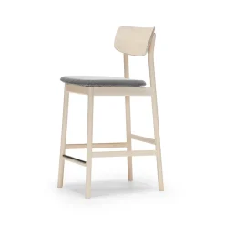 Taburete bar Prima Vista, Tela blues 9202 /beige, estructura de abedul con lacado mate claro*Stolab Sale