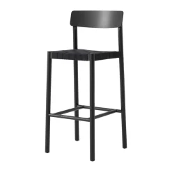 Taburete Betty TK15 Bar Chair 75 cm, Fresno lacado -lino*&Tradition Clearance