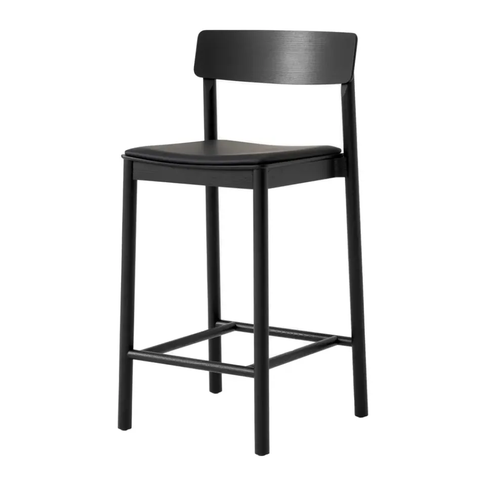 Taburete Betty TK14 Counter Chair 65 cm, Cuero Noble-fresno lacado*&Tradition Best