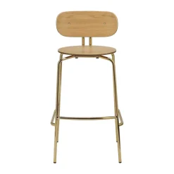 Taburete Curious 75 cm, Oak-brass*Umage Best