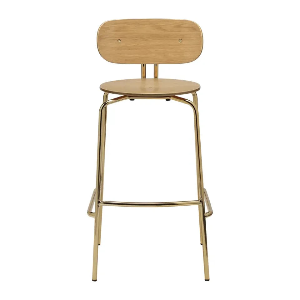Taburete Curious 75 cm, Oak-brass*Umage Best