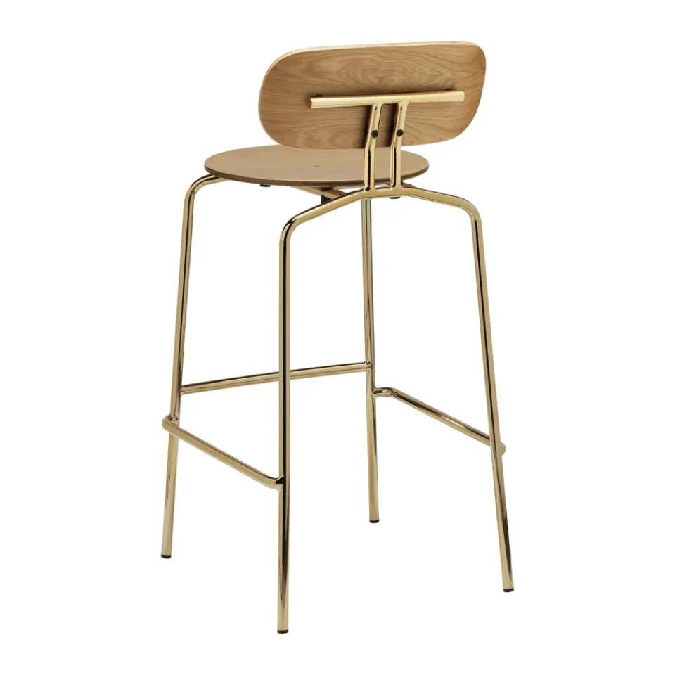 Taburete Curious 75 cm, Oak-brass*Umage Best