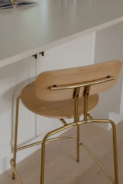 Taburete Curious 65 cm, Oak-brass*Umage New