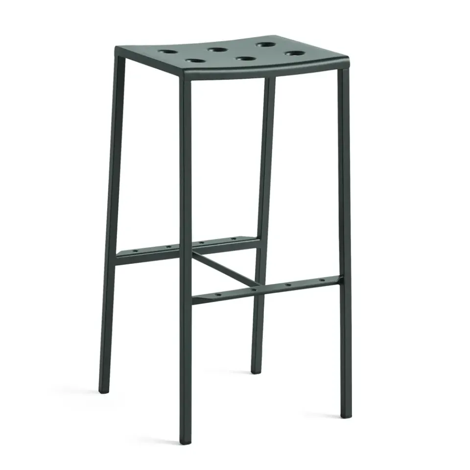 Taburete de bar Balcony alto 75 cm, Bosque oscuro*HAY New
