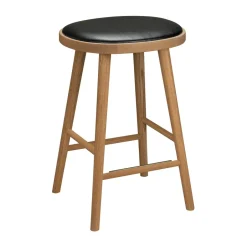 Taburete de bar Colibri 63 cm, Roble aceitado-cojín negro*Hans K Discount