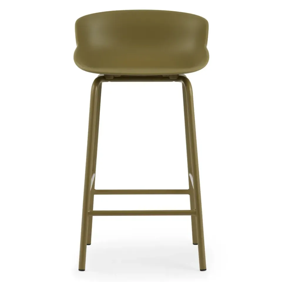 Taburete de bar con patas de metal Hyg 65 cm, oliva*Normann Copenhagen Best