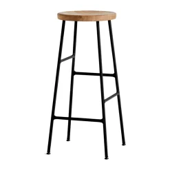 Taburete de bar Cornet 75 cm, Oiled oak-soft black*HAY Online