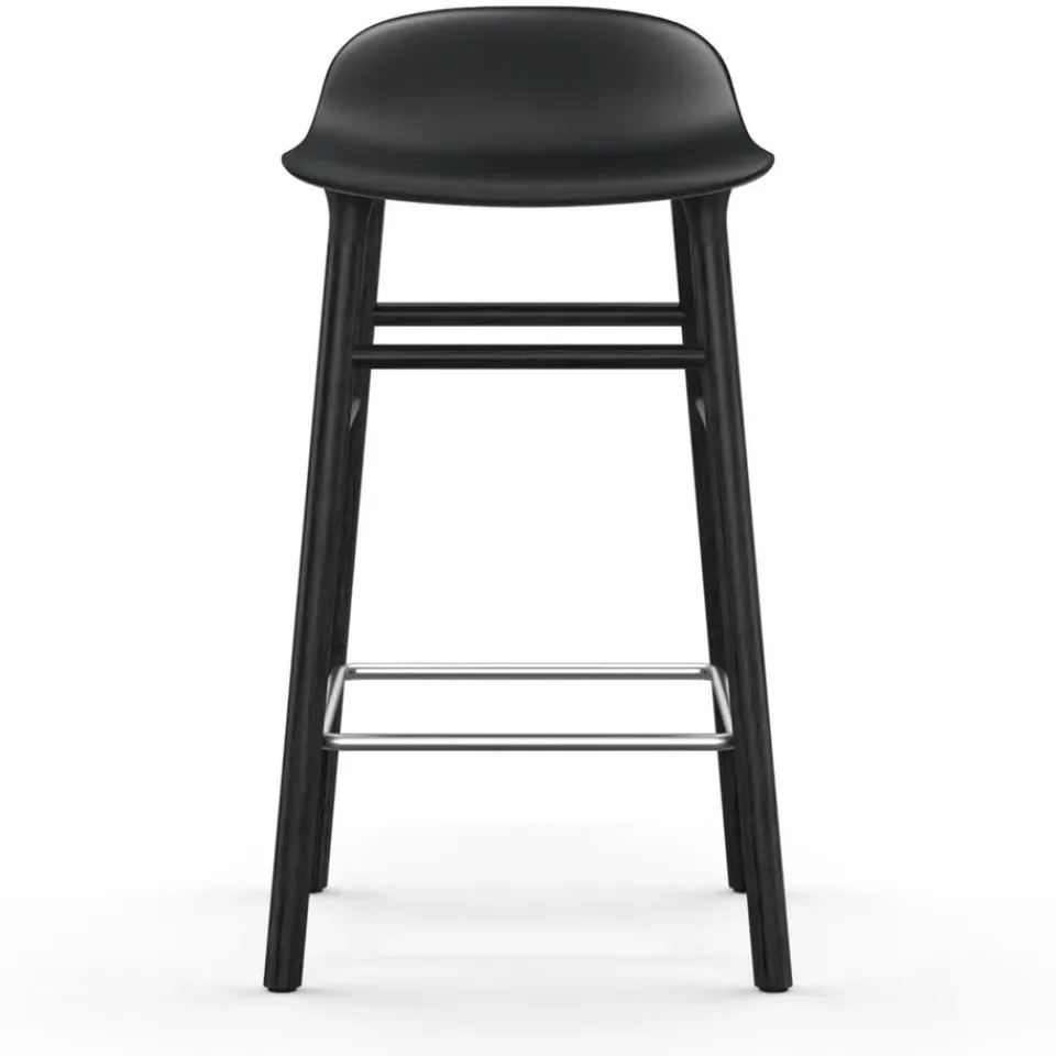 Taburete de bar Form Chair con patas de roble lacadas 65 cm, negro*Normann Copenhagen Sale
