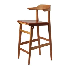 Taburete de bar Hedda, Roble-pure-cuero Tärnsjö cognac*Gärsnäs Outlet