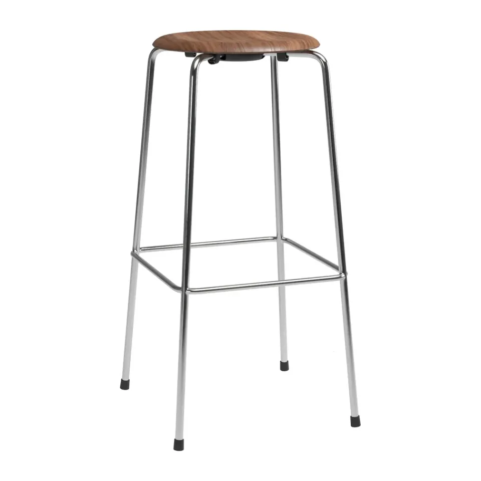 Taburete de bar High Dot, Nogal-cromo*Fritz Hansen Online