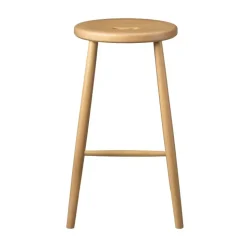 Taburete de bar J27C Counter, Beech nature lacquered*FDB Møbler Outlet