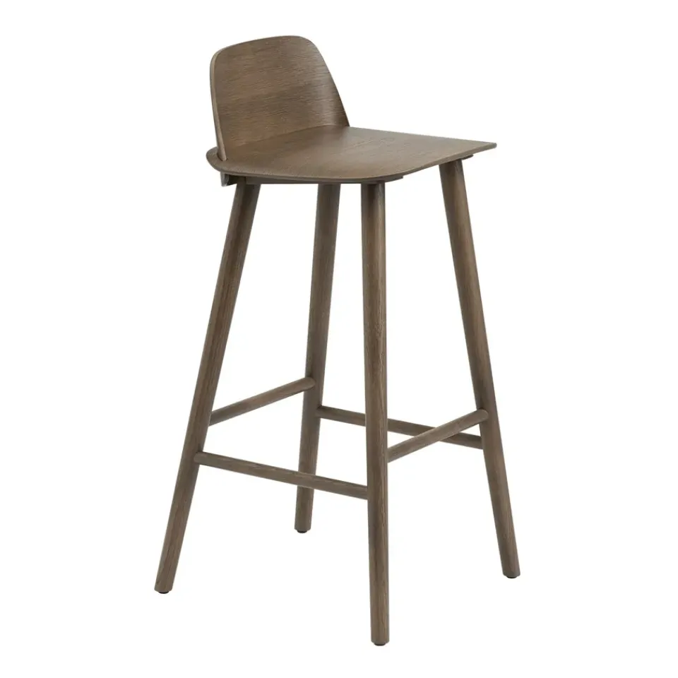 Taburete de bar Nerd 75 cm, Stained dark brown*Muuto Sale
