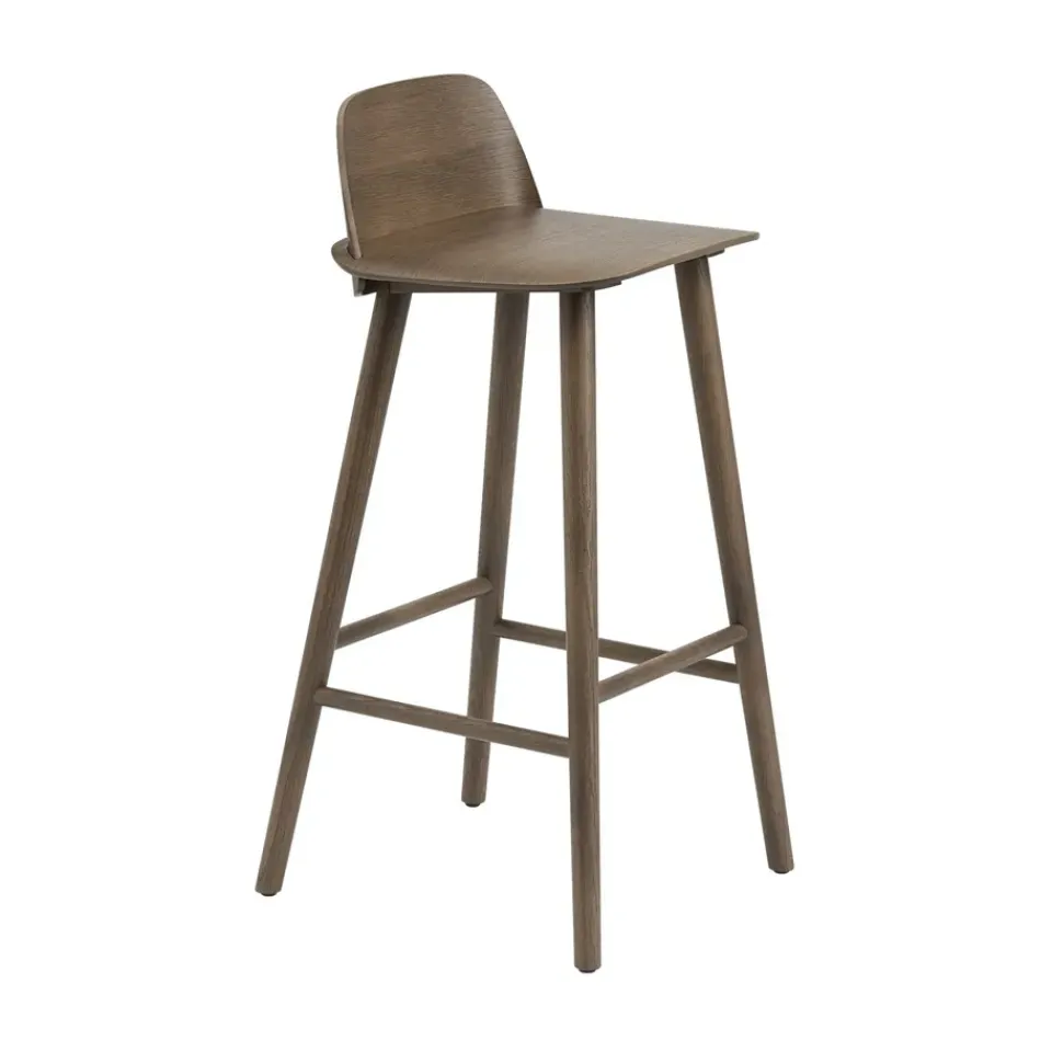 Taburete de bar Nerd 65 cm, Stained dark brown*Muuto Outlet