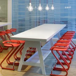 Taburete de bar S70-3 , -cromo*Lammhults Hot