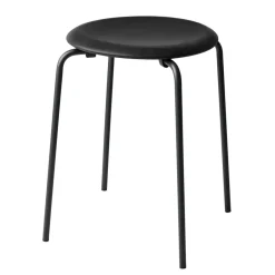 Taburete Dot cuero, Cowboy black*Fritz Hansen Discount