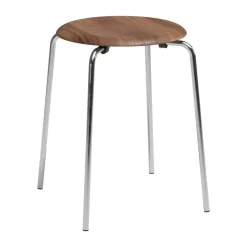 Taburete Dot, Nogal-cromo*Fritz Hansen Discount
