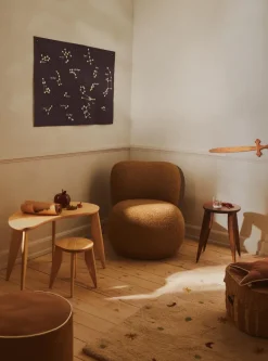 Taburete Feve kids , fresno sin tratarn*Ferm Living Hot