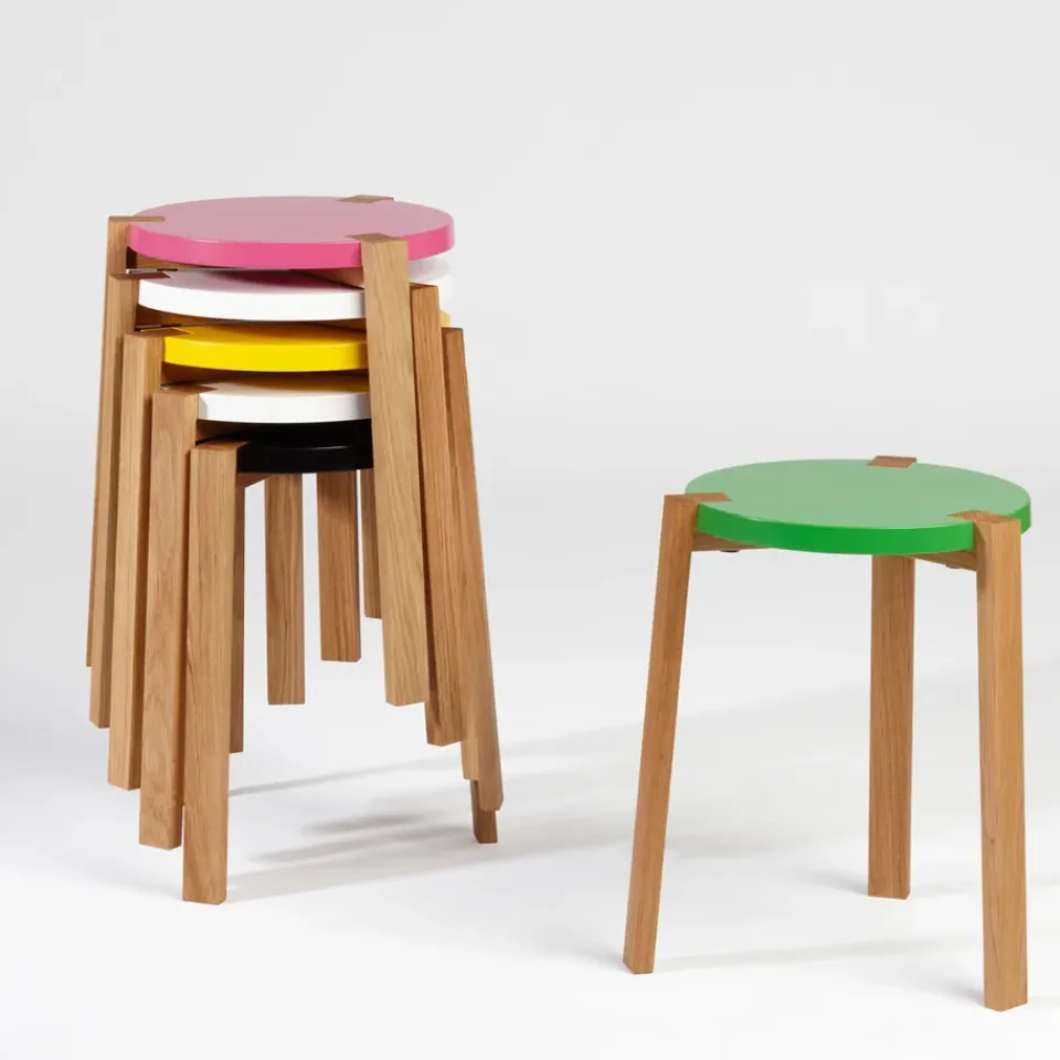 Taburete Happy, , patas de roble*A2 Discount