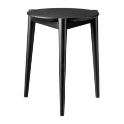 Taburete J160 35 cm, Oak black painted*FDB Møbler Sale