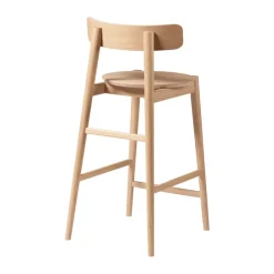 Taburete J185 Øst 65 cm, Oak nature lacquered*FDB Møbler Clearance