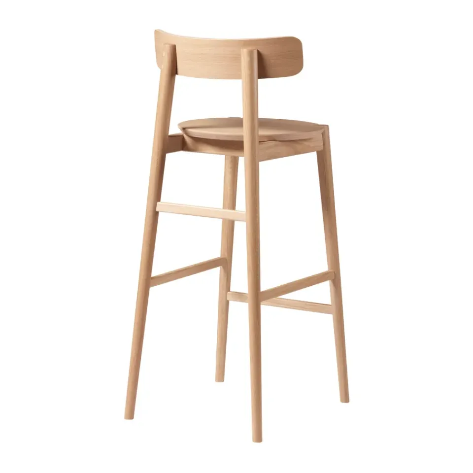 Taburete J184 Øst 75 cm, Oak nature lacquered*FDB Møbler Hot
