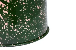 Taburete Last Ø32x44 cm, Green-pink splatter*Hem