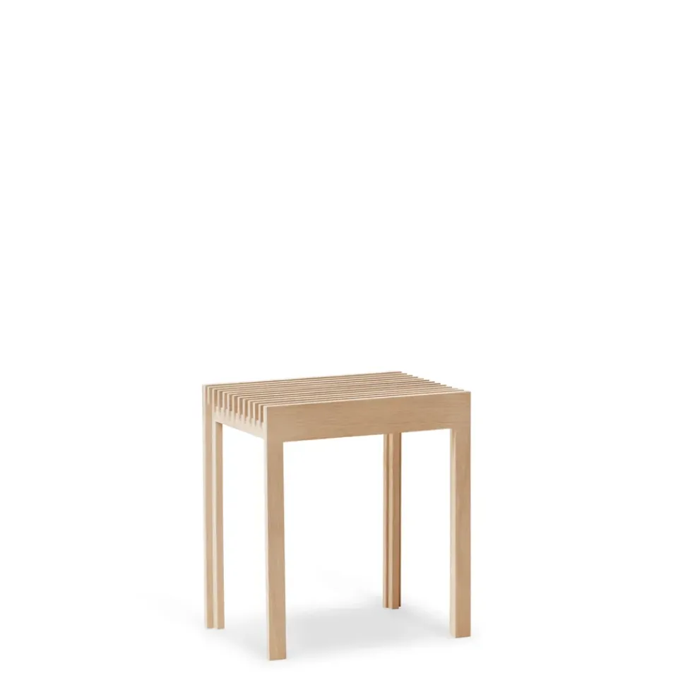 Taburete Lightweight 40x45 cm, Roble blanco*Form & Refine