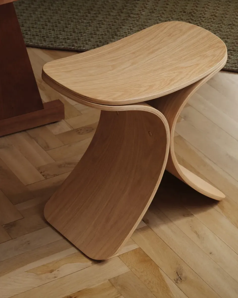 Taburete Luno 48×28×72 cm, Roble*Gejst New