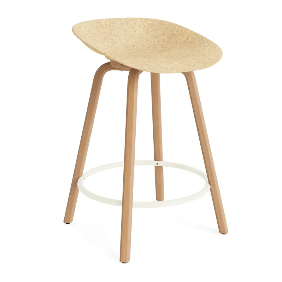 Taburete Mat Barstool 65 cm, Hemp-beech-cream steel*Normann Copenhagen Hot