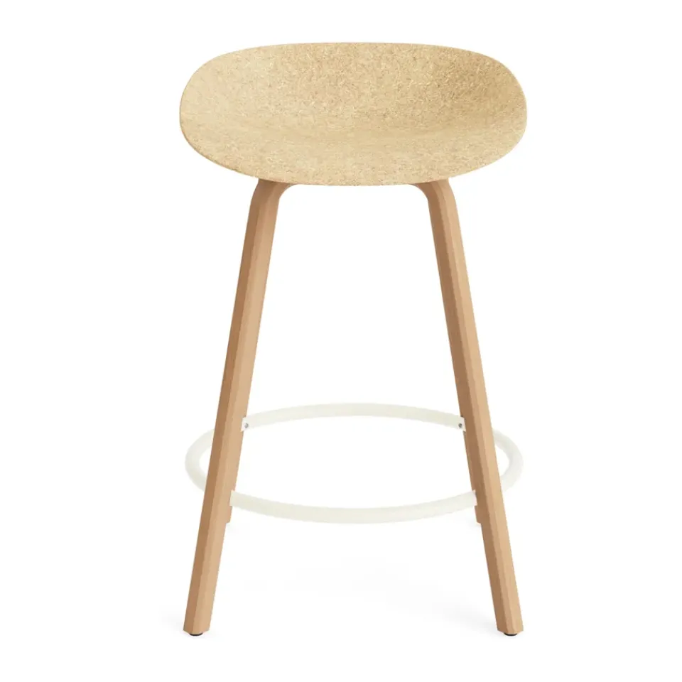 Taburete Mat Barstool 65 cm, Hemp-beech-cream steel*Normann Copenhagen Hot