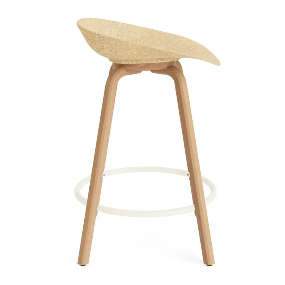 Taburete Mat Barstool 65 cm, Hemp-beech-cream steel*Normann Copenhagen Hot