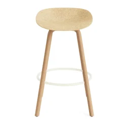 Taburete Mat Barstool 75 cm, Hemp-beech-cream steel*Normann Copenhagen New