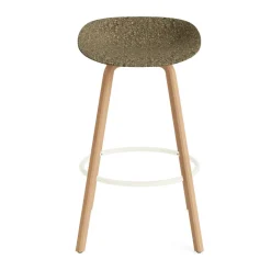 Taburete Mat Barstool 75 cm, Seaweed-beech-cream steel*Normann Copenhagen New