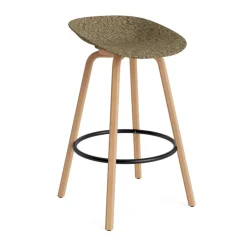 Taburete Mat Barstool 75 cm, Seaweed-beech-black steel*Normann Copenhagen New