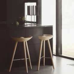 Taburete ML42 77 cm, Roble-acero*Audo Copenhagen