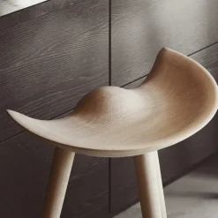 Taburete ML42 77 cm, Roble-acero*Audo Copenhagen