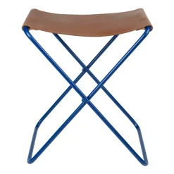Taburete Nola cuero, Intense blue*Broste Copenhagen Online