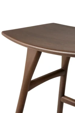 Taburete Osso 48x50 cm, Lackad teak brown*Ethnicraft
