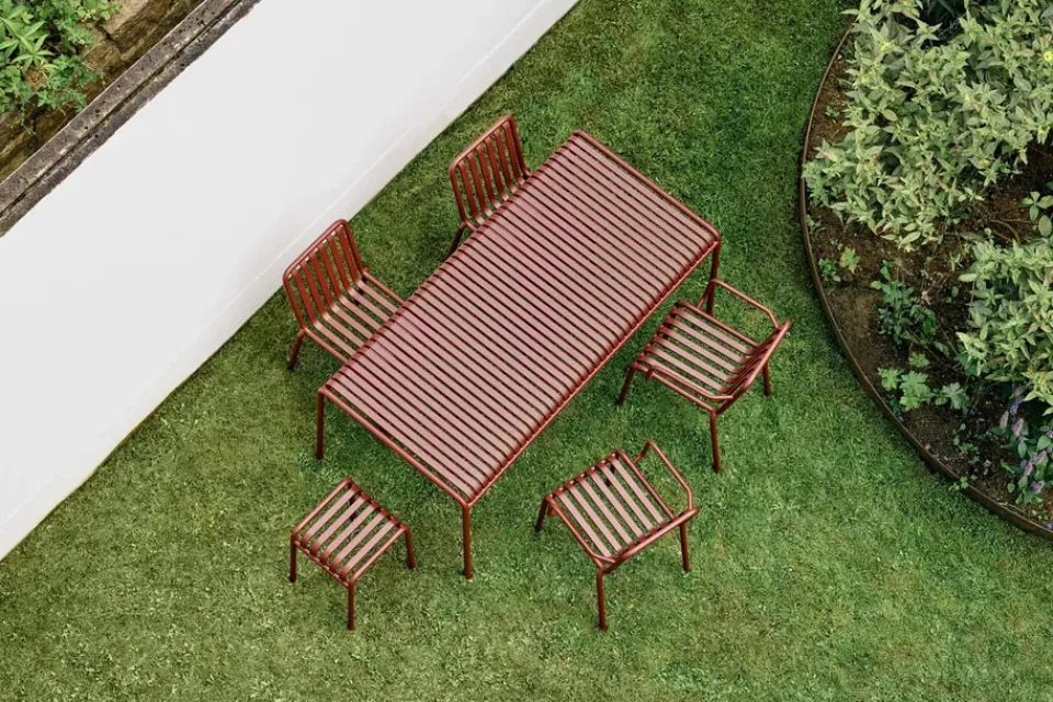 Taburete Palissade, Iron red*HAY