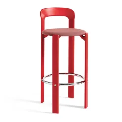 Taburete Rey tapizado 75 cm, Steelcut trio 636 scarlet red*HAY Clearance