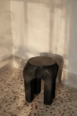 Taburete Root Ø30x40 cm, Black stained*Ferm Living Best
