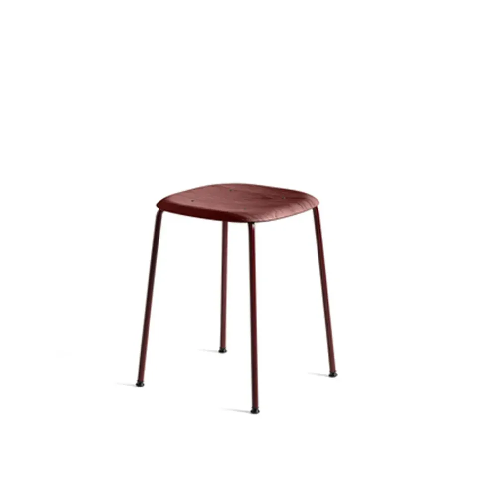 Taburete Soft Edge 70, fall red, fall red estructura de acero*HAY New