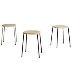 Taburete Soft Edge 70, Oak-fall red estructura de acero*HAY Sale