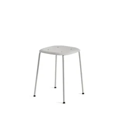 Taburete Soft Edge 70, Soft grey-soft grey estructura de acero*HAY Online